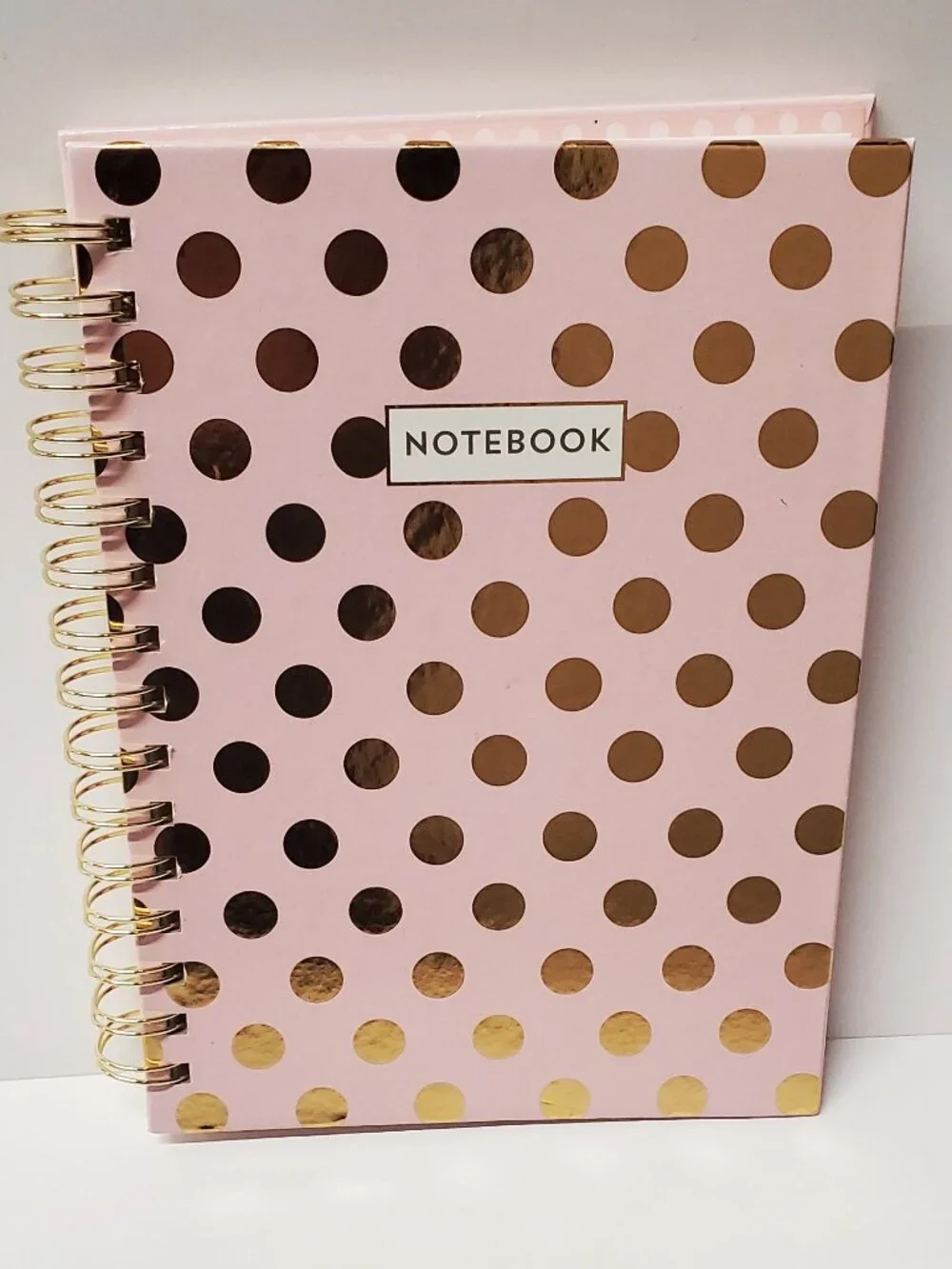 Pink & Gold Dots Notebook (New)